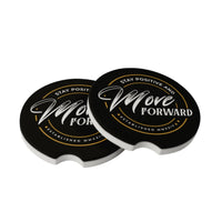 Stay Positive | Move Forward Car Coasters – Set of 2