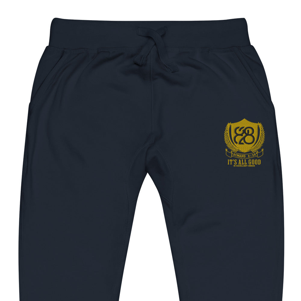 828 It's All Good Embroidered Sweatpants