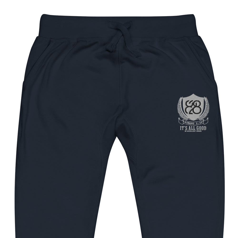 828 It's All Good Embroidered Sweatpants