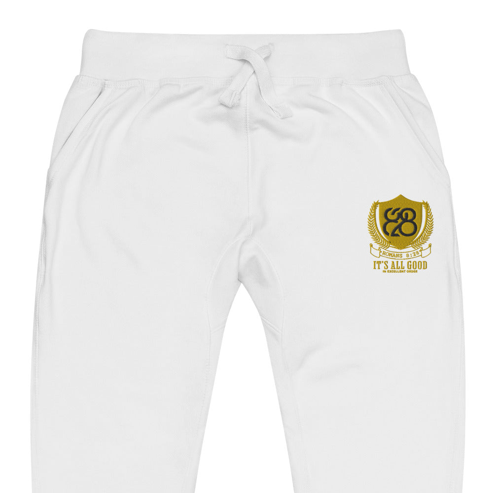 828 It's All Good Embroidered Sweatpants