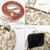 The Grace Crossbody| Elegant Floral Everyday Luxury Handbag