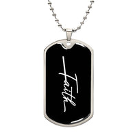 Personalized Christian Faith Companion Dog Tag Necklace