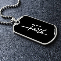 Personalized Christian Faith Companion Dog Tag Necklace