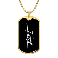 Personalized Christian Faith Companion Dog Tag Necklace
