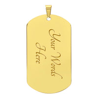 Personalized Christian Faith Companion Dog Tag Necklace