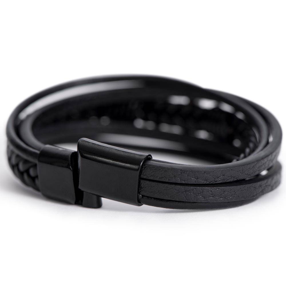 Warrior of Faith Men's Cross Bracelet