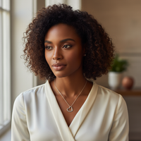 Forever Cherished Heart Necklace | 1 John 4:19 Faith Jewelry Gift