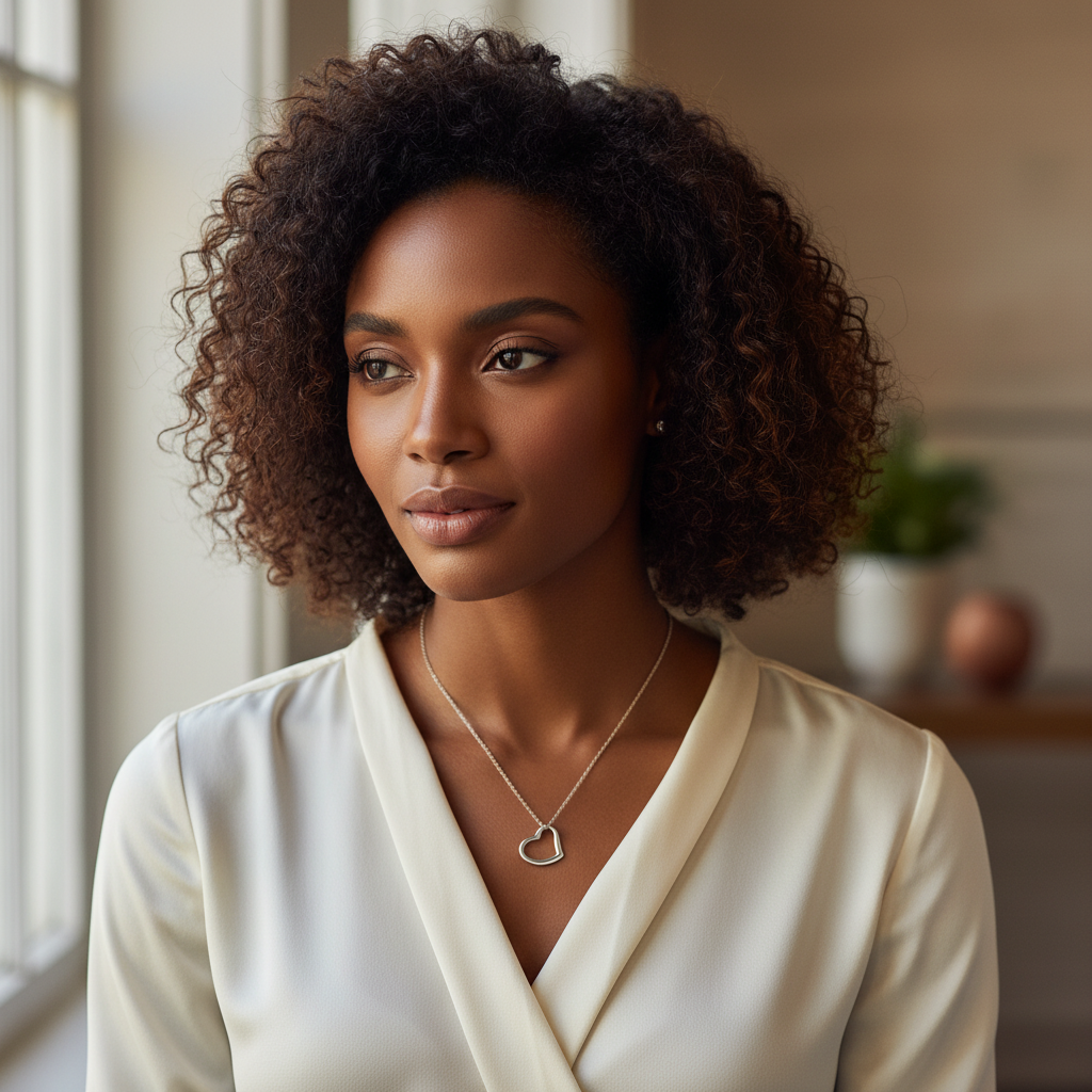 Forever Cherished Heart Necklace | 1 John 4:19 Faith Jewelry Gift