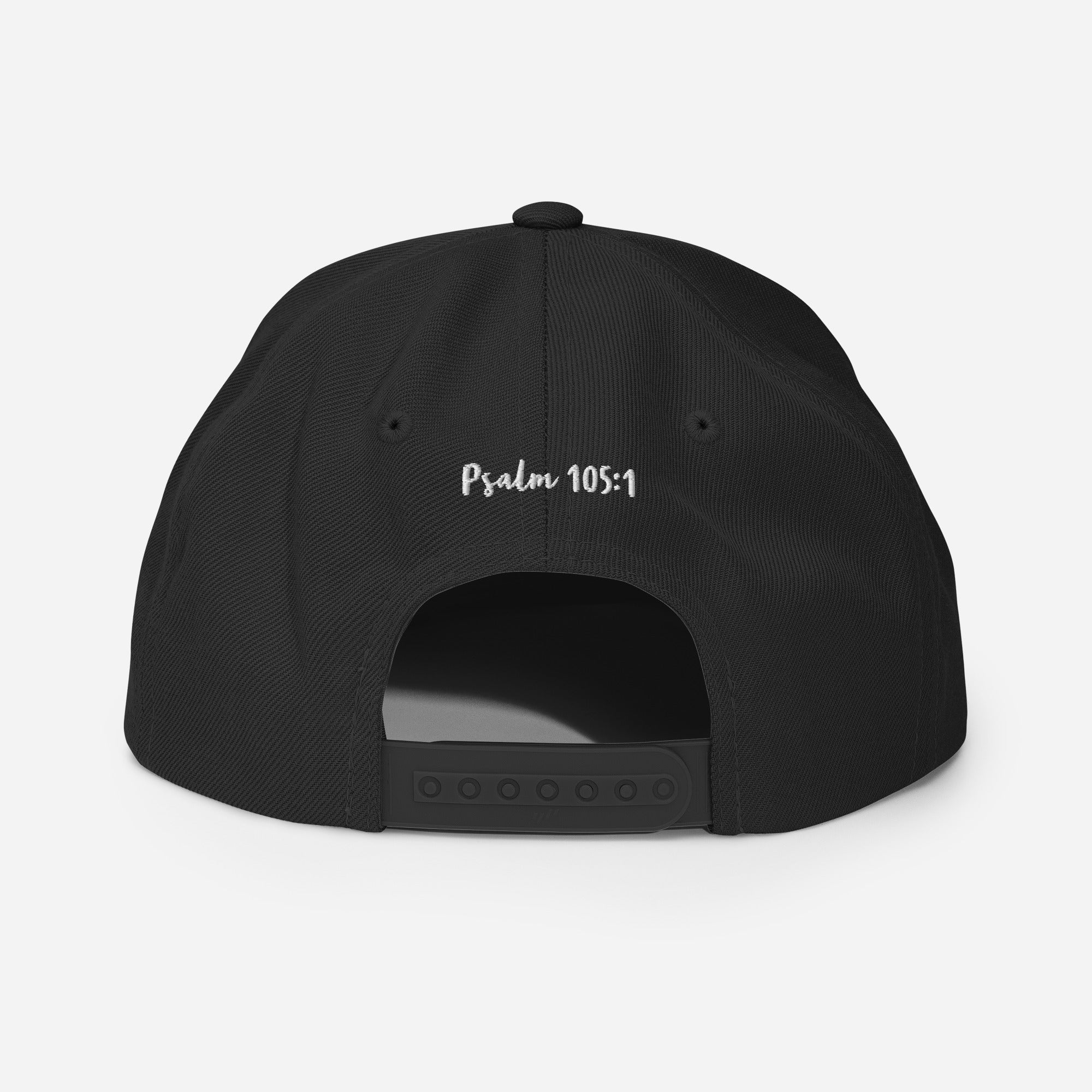 Yadah Embroidered Snapback Baseball Hat - White