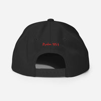 Yadah Embroidered Snapback Baseball Hat - Red and Blue