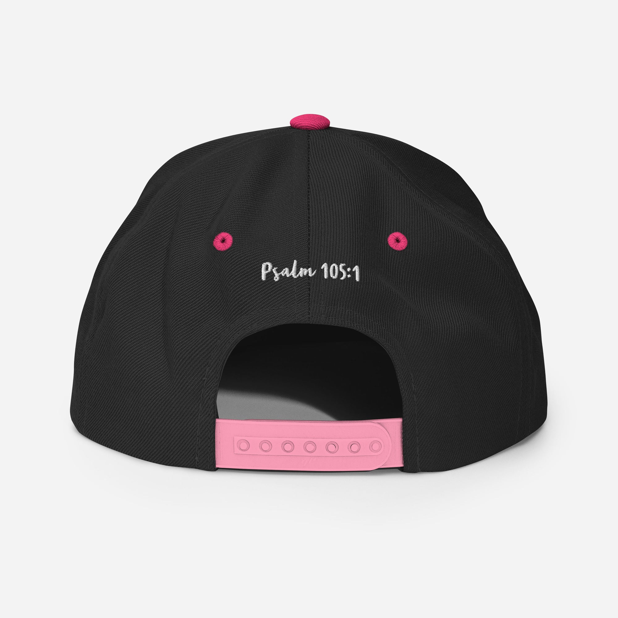 Yadah Embroidered Snapback Baseball Hat - White