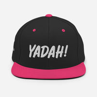 Yadah Embroidered Snapback Baseball Hat - White