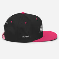Yadah Embroidered Snapback Baseball Hat - White