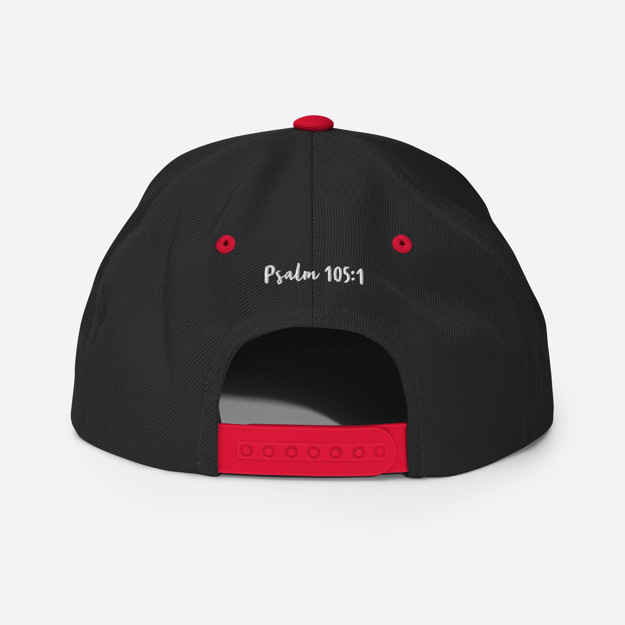 Yadah Embroidered Snapback Baseball Hat - White