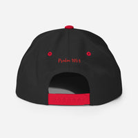Yadah Embroidered Snapback Baseball Hat - Red and Blue