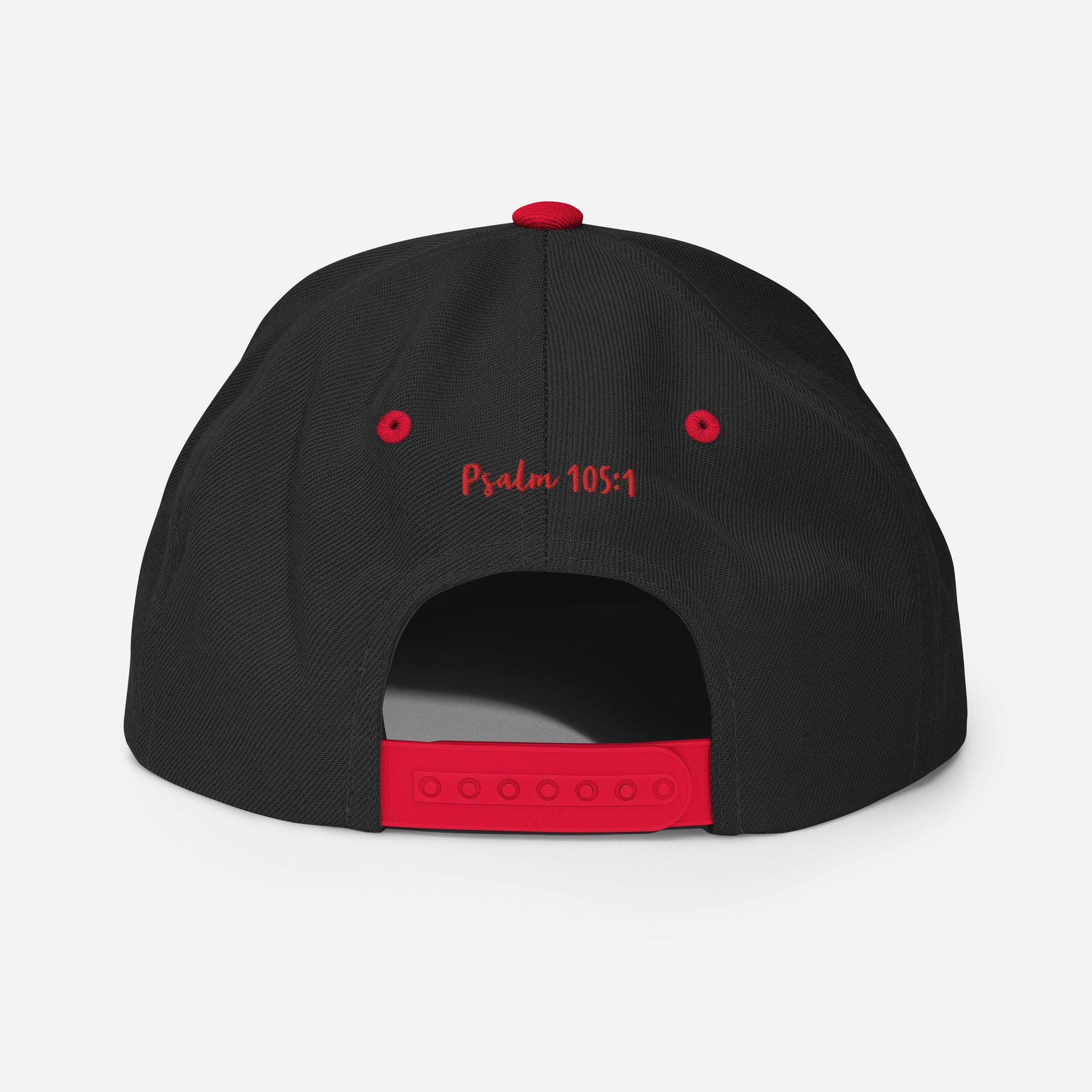 Yadah Embroidered Snapback Baseball Hat - Red and Blue