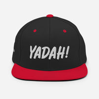 Yadah Embroidered Snapback Baseball Hat - White
