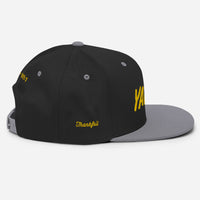 Yadah Embroidered Snapback Baseball Hat - Gold