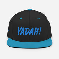 Yadah Embroidered Snapback Baseball Hat - Red and Blue