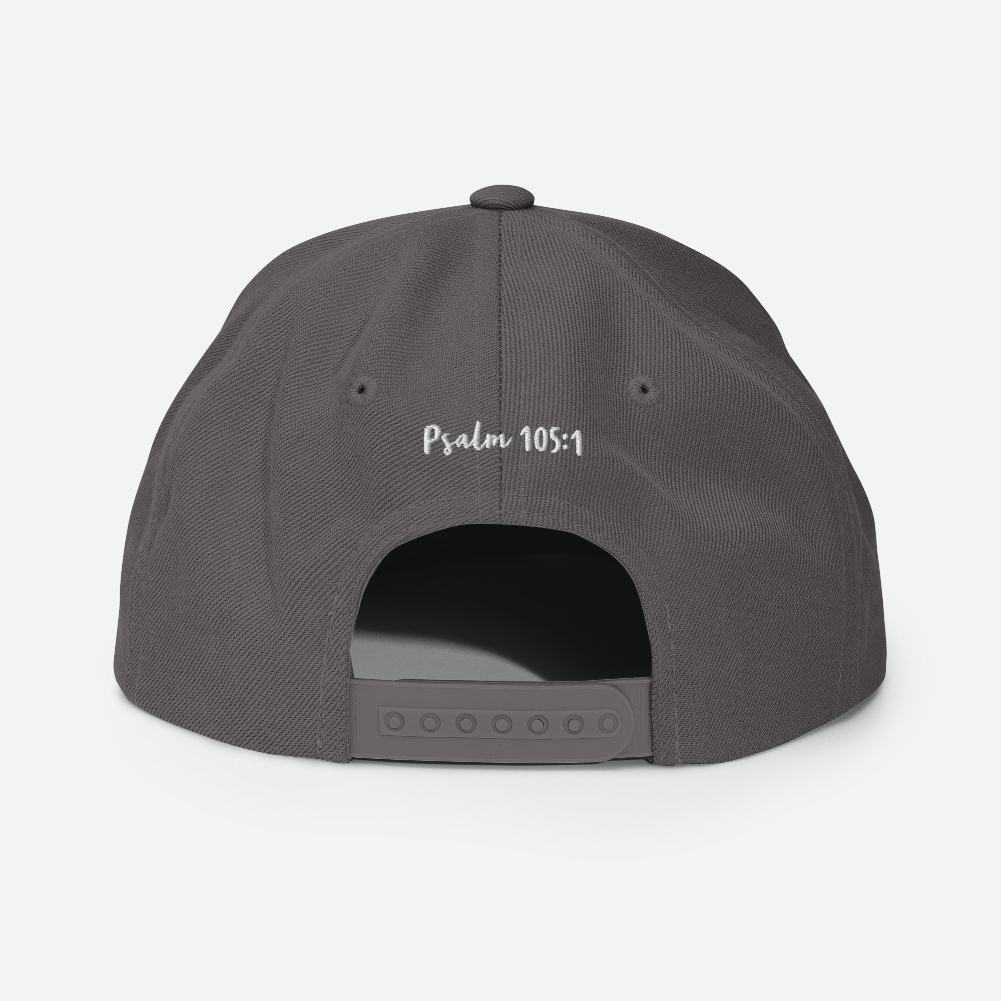 Yadah Embroidered Snapback Baseball Hat - White
