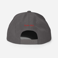 Yadah Embroidered Snapback Baseball Hat - Red and Blue