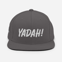 Yadah Embroidered Snapback Baseball Hat - White