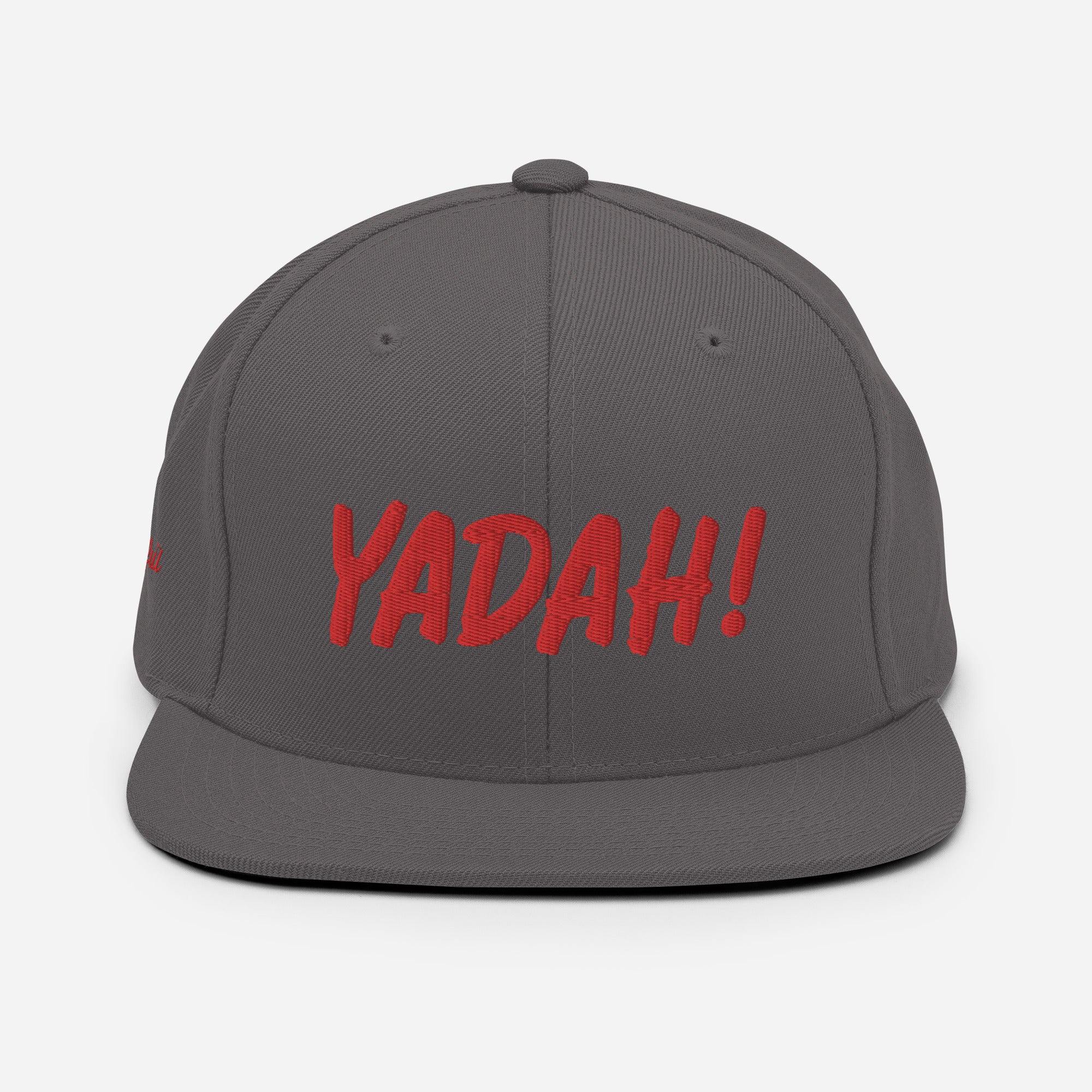 Yadah Embroidered Snapback Baseball Hat - Red and Blue