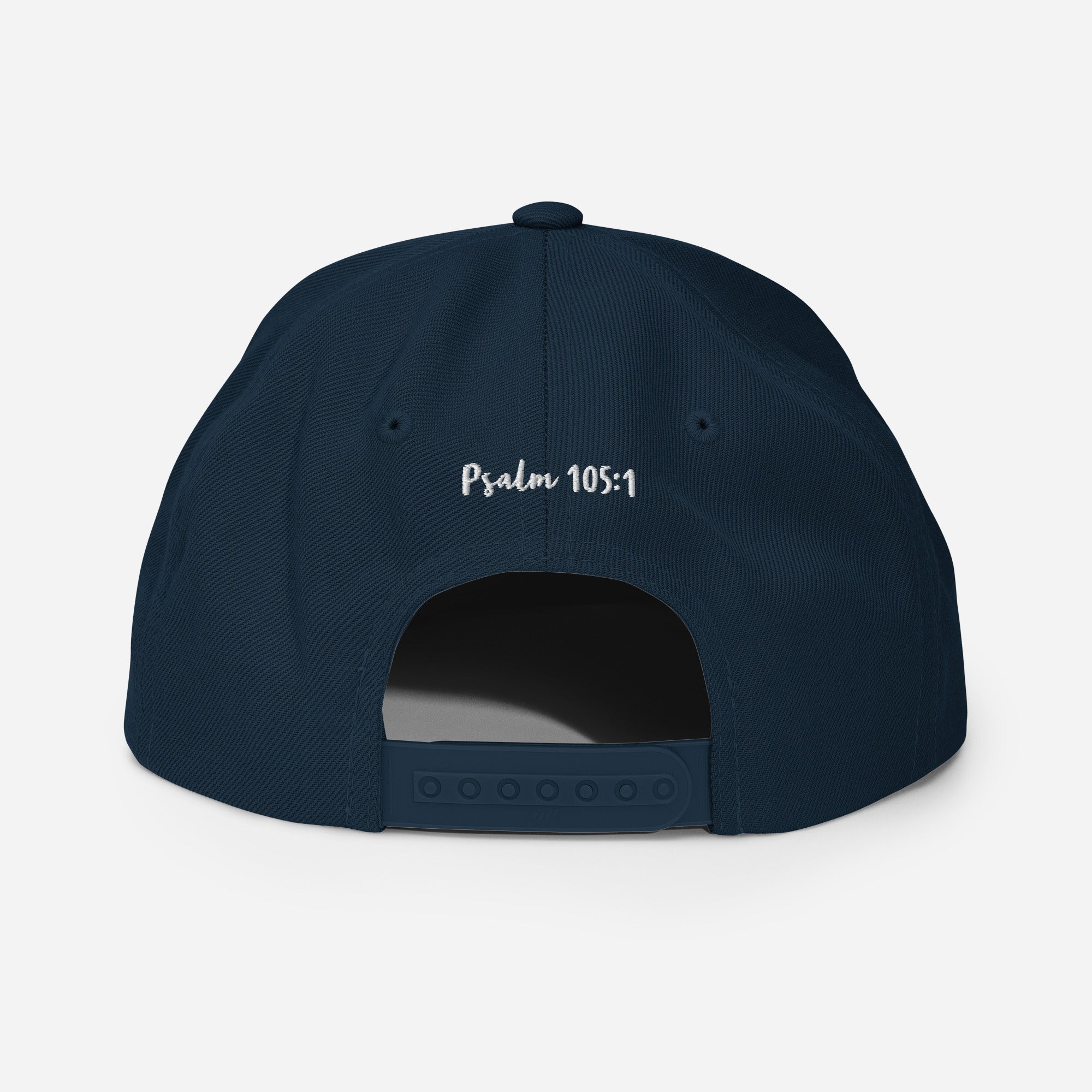 Yadah Embroidered Snapback Baseball Hat - White