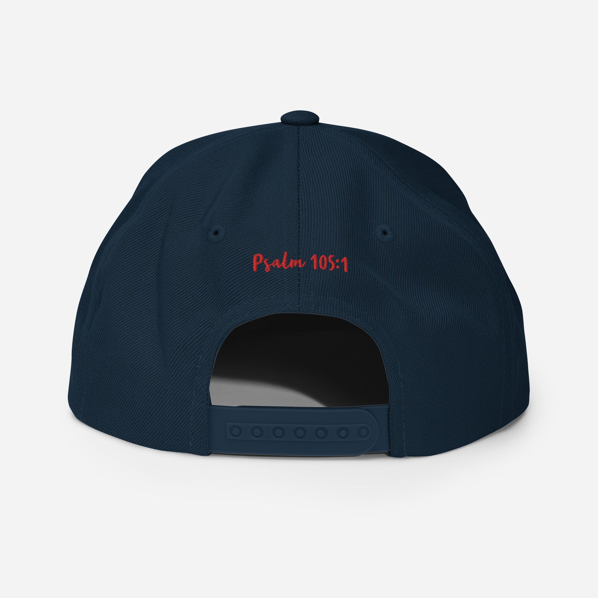 Yadah Embroidered Snapback Baseball Hat - Red and Blue