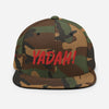 Yadah Embroidered Snapback Baseball Hat - Red and Blue