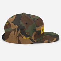 Yadah Embroidered Snapback Baseball Hat - Gold