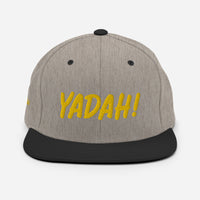 Yadah Embroidered Snapback Baseball Hat - Gold