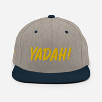 Yadah Embroidered Snapback Baseball Hat - Gold