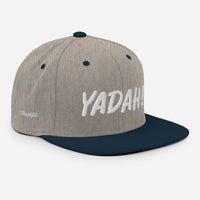 Yadah Embroidered Snapback Baseball Hat - White