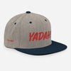 Yadah Embroidered Snapback Baseball Hat - Red and Blue