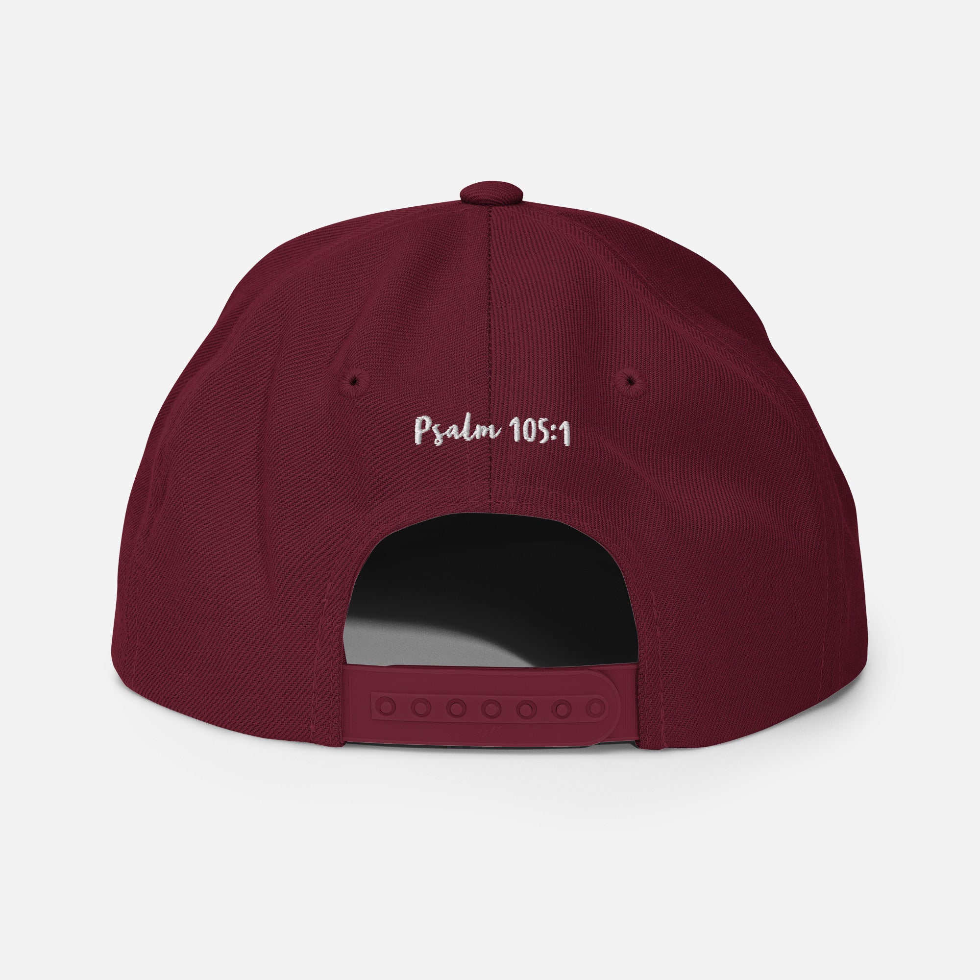 Yadah Embroidered Snapback Baseball Hat - White