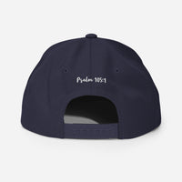 Yadah Embroidered Snapback Baseball Hat - White