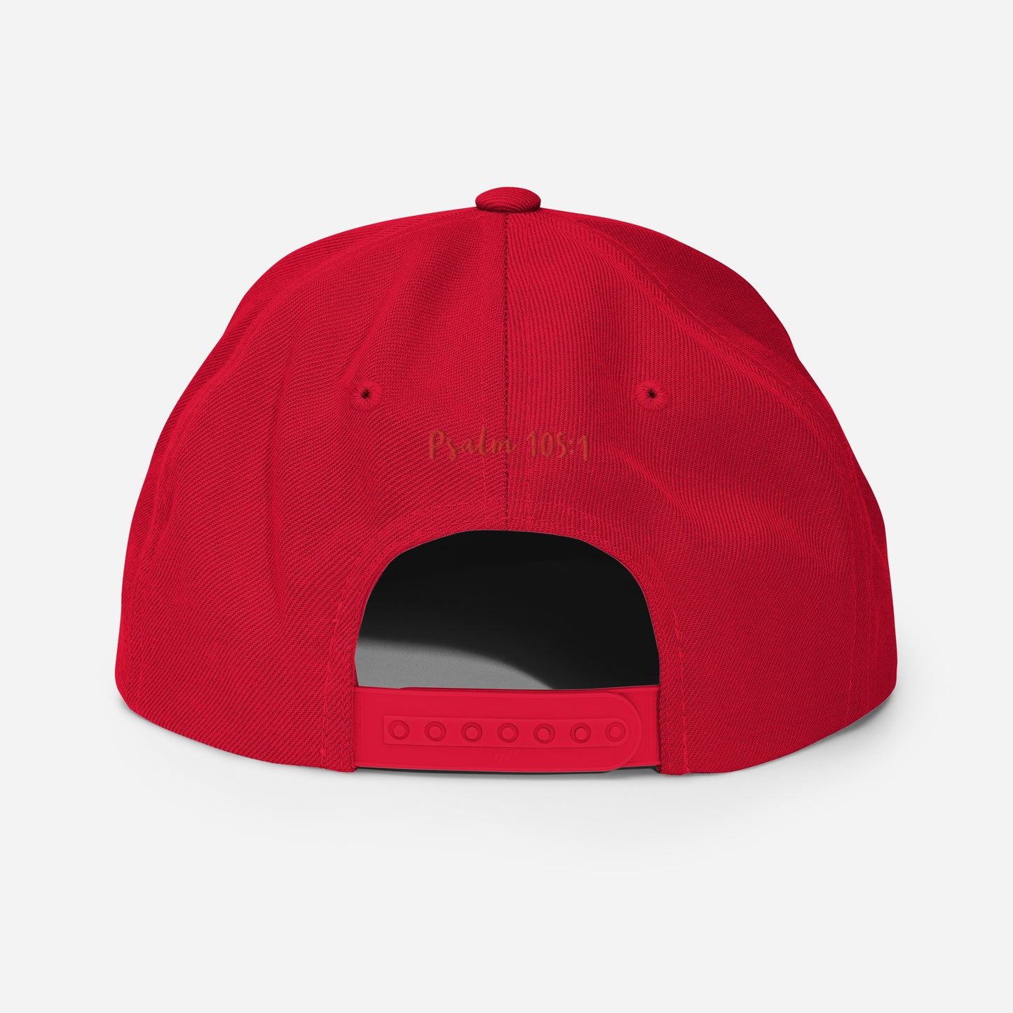 Yadah Embroidered Snapback Baseball Hat - Red and Blue