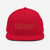 Yadah Embroidered Snapback Baseball Hat - Red and Blue