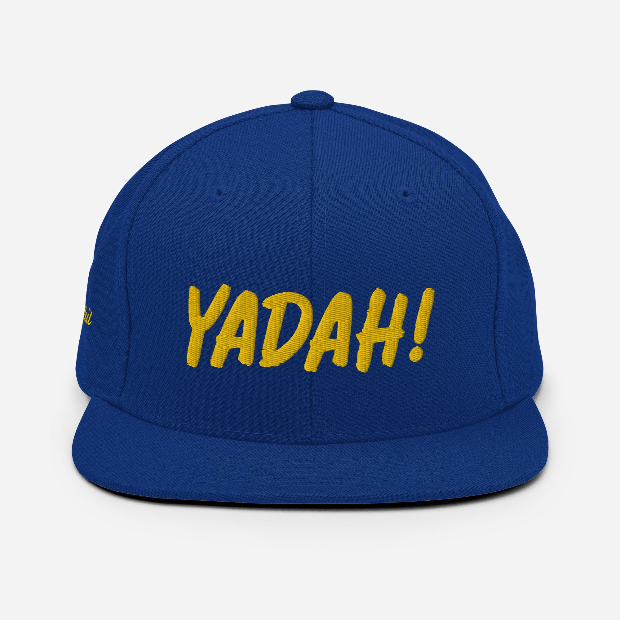 Yadah Embroidered Snapback Baseball Hat - Gold
