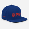 Yadah Embroidered Snapback Baseball Hat - Red and Blue