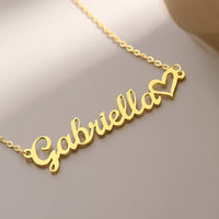 Custom Name Necklace | Personalized Heart Jewelry Gift USA
