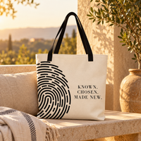 BELIEVER IDENTITY | Large Tote Bag — Warm Ivory