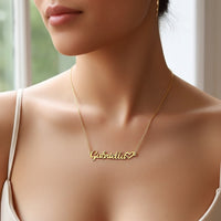 Custom Name Necklace | Personalized Heart Jewelry Gift USA