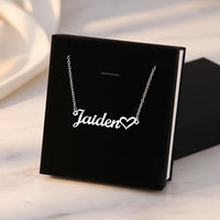 Custom Name Necklace | Personalized Heart Jewelry Gift USA