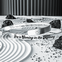 Joy Is Coming In The Morning Luxury Cuff Bracelet | Gold, Silver, Rose Gold