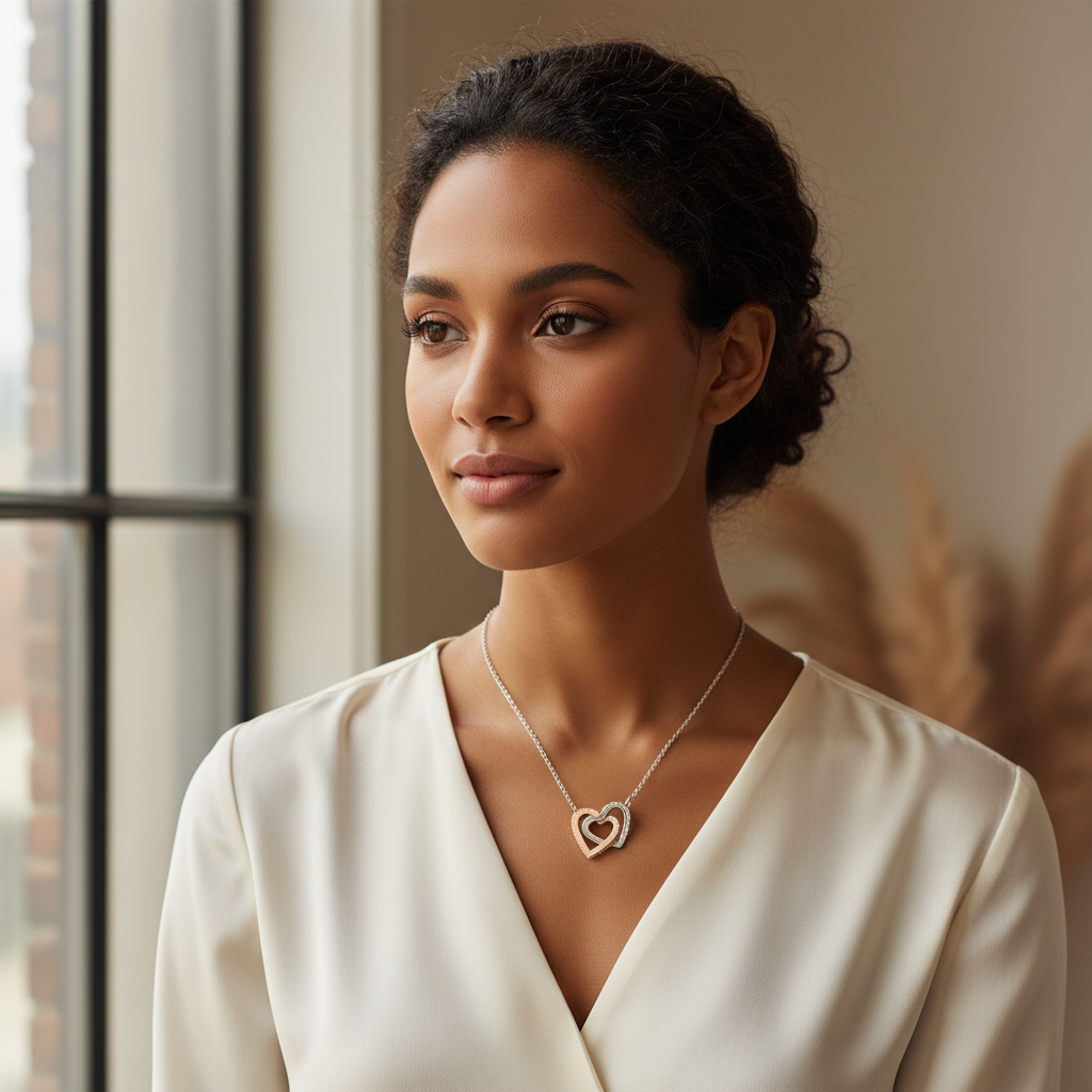 Heart to Heart Necklace | Jeremiah 31:3 Faith Jewelry Gift