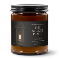 The Secret Place Scripture Candle | Psalm 91:1 | Eucalyptus Lavender Herb