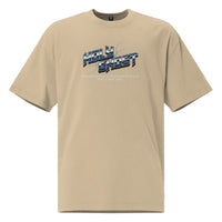Holy Ghost Saving Souls Embroidered Oversized Faded T-Shirt