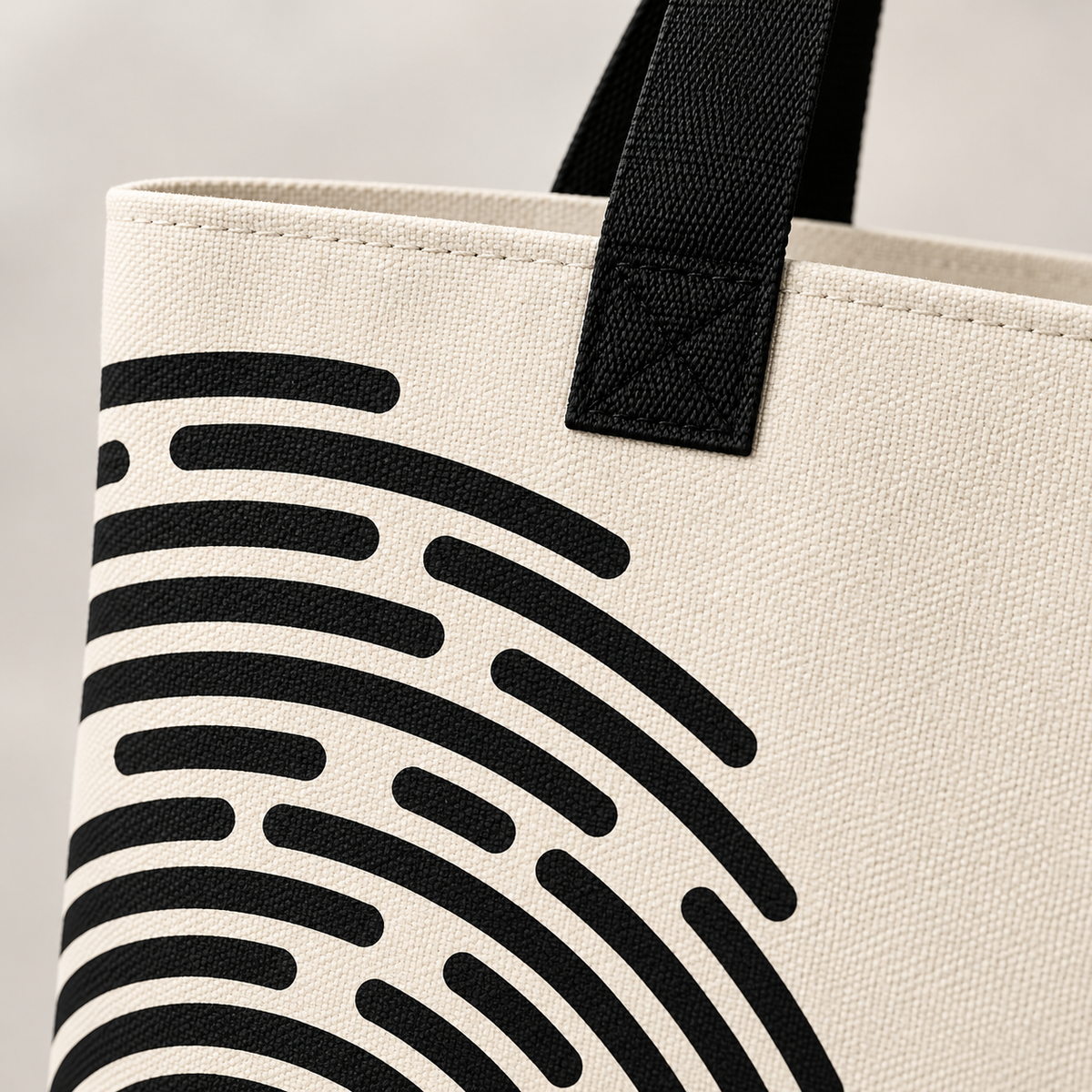 BELIEVER IDENTITY | Large Tote Bag — Warm Ivory